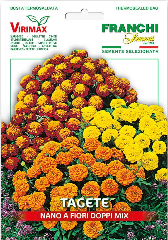 Семена Бархатцы смесь цветов, 2 г - фото