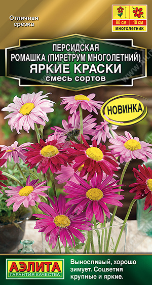 Семена Персидская ромашка Яркие краски смесь сортов, 0,1 г - фото