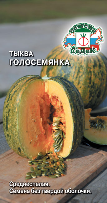 Семена Тыква Голосемянка, 1 г - фото
