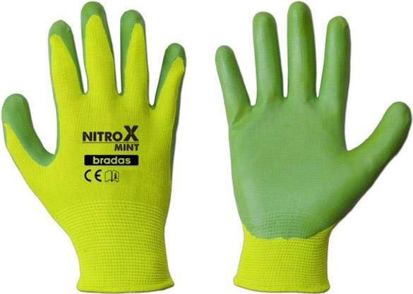 Перчатки трикотажные с нитриловым покрытием (размер 6) - фото