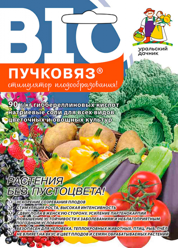 Пучковяз стимулятор плодообразования для всех видов овощных и цветочных культур, 0,1 г - фото