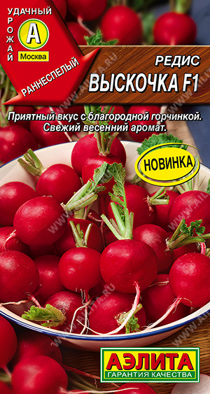 Семена Редис Выскочка F1, 1 г - фото