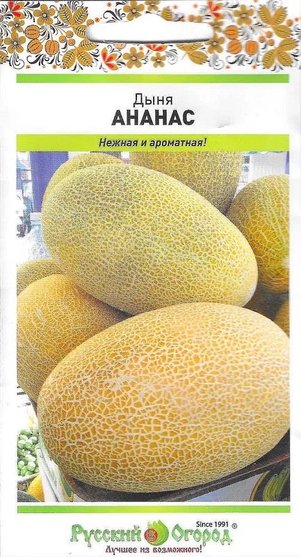 Семена Дыня Ананас, 0,5 г Русский Огород - фото