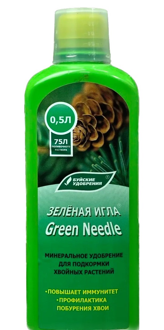 Жидкое концентрированное удобрение Зеленая игла, 0,5 л - фото
