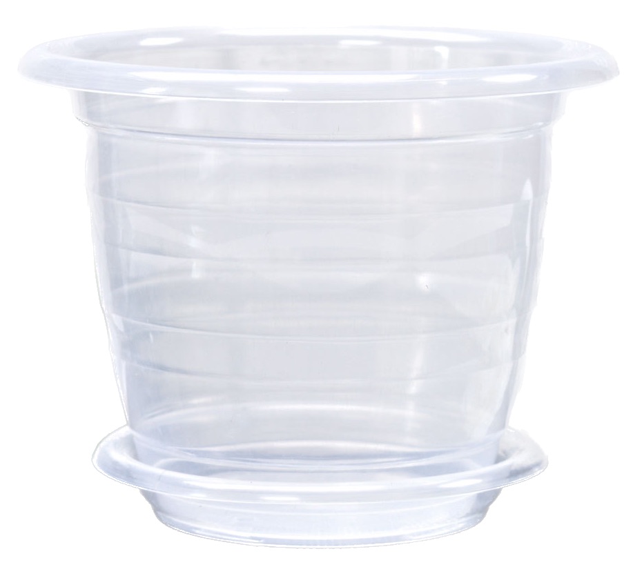 Горшок для орхидеи прозрачный, 2 л - фото