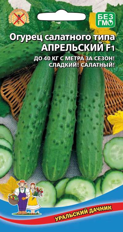 Семена Огурец салатного типа Апрельский, 10 шт - фото