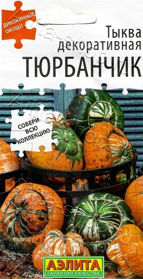 Семена Тыква декоративная Тюрбанчик, 1 г - фото