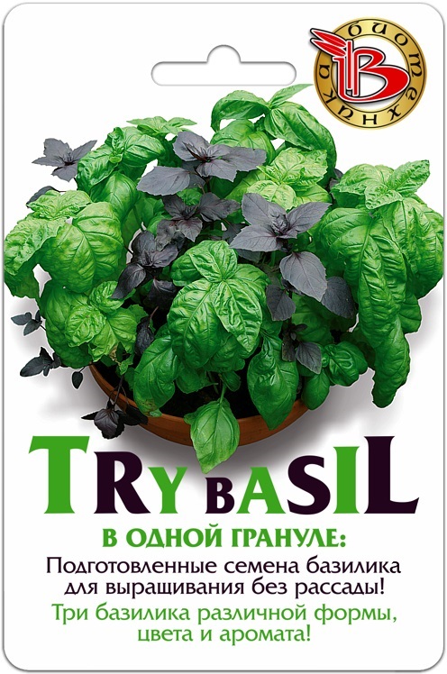 Семена Базилик Try Bazil БукетАрома, 8 шт - фото