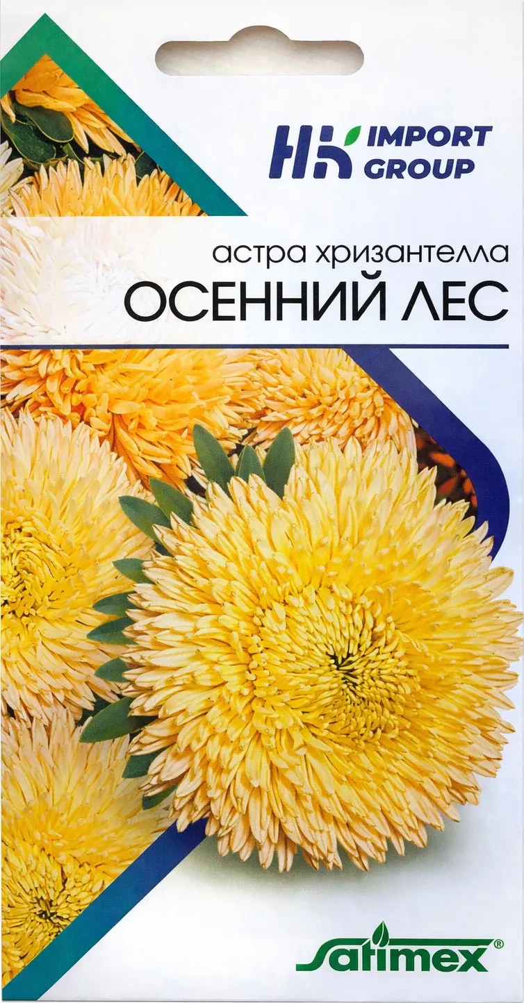 Семена Астра Хризантелла Осенний лес, 30 шт Satimex - фото