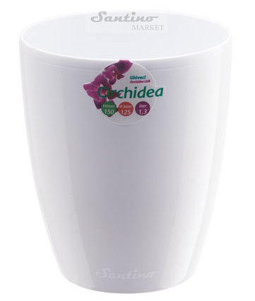 Горшок Орхидея белый, 2 л - фото