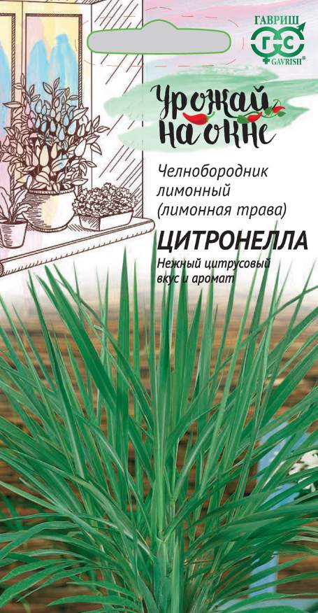 Семена Лимонная трава Цитронелла, 0,025 г - фото