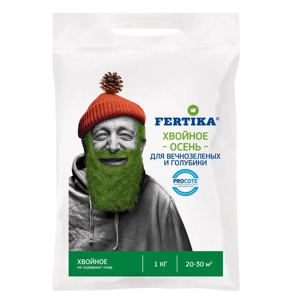 Fertika Фертика Хвойное Осень для вечнозеленых и голубики, 1 кг - фото