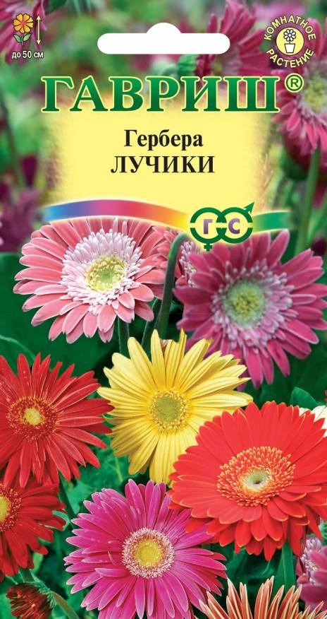 Семена Гербера Лучики смесь, 0,05 г - фото, картинка Семена Гербера Лучики смесь, 0,05 г - фото