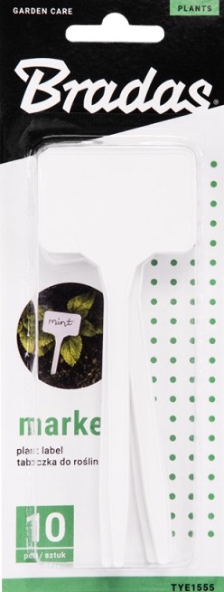 Маркер для растений 15 x 5,5 см, 10 шт - фото