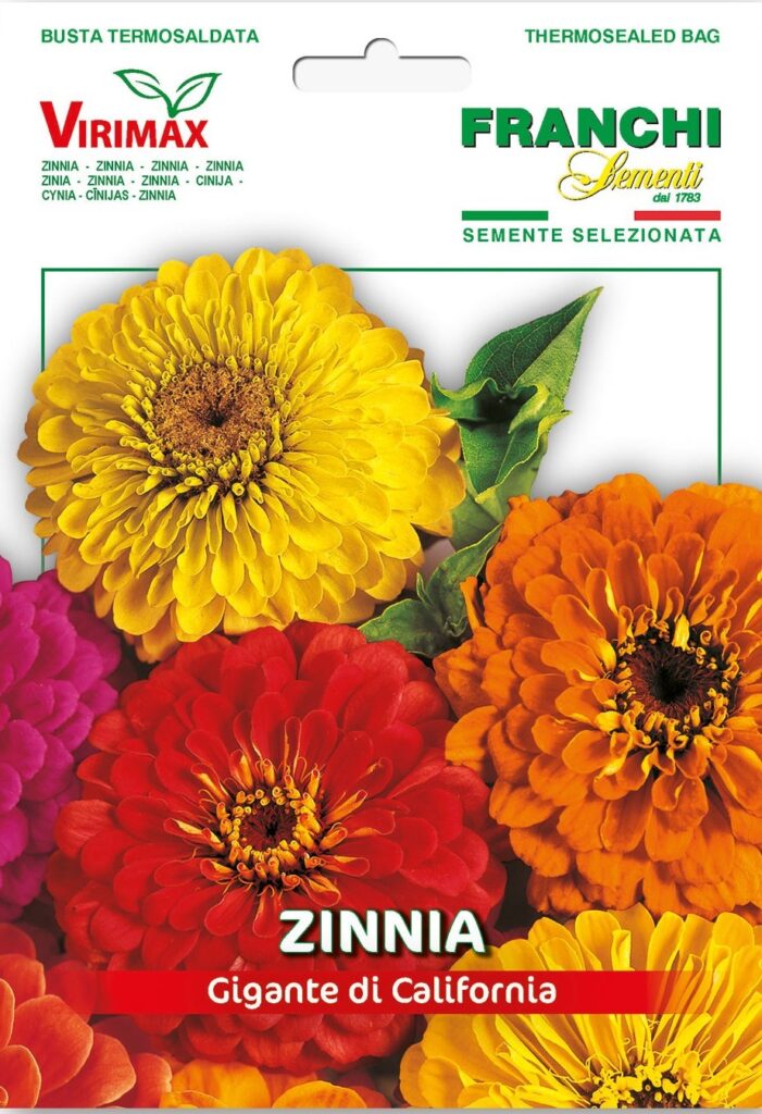 Семена Цинния Калифорнийские гиганты, 2 г Franchi - фото