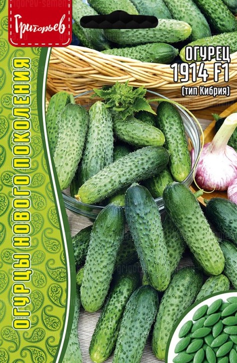 Семена Огурец 1914 F1 (тип Кибрия), 10 шт - фото