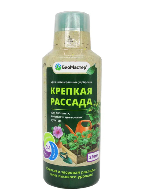 Крепкая рассада органоминеральное удобрение с микроэлементами, 350 мл - фото