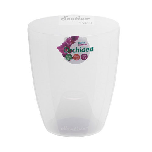 Горшок Орхидея прозрачный, 1,3 л - фото