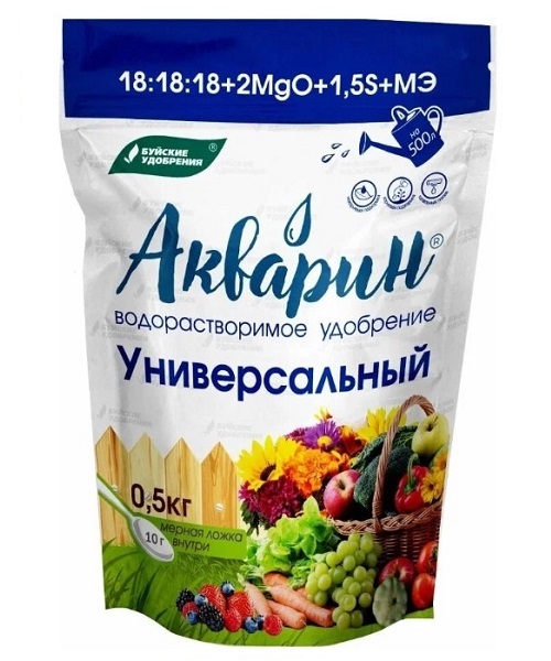 Акварин универсальный, NPK 18:18:18+МЭ, 0,5 кг - фото