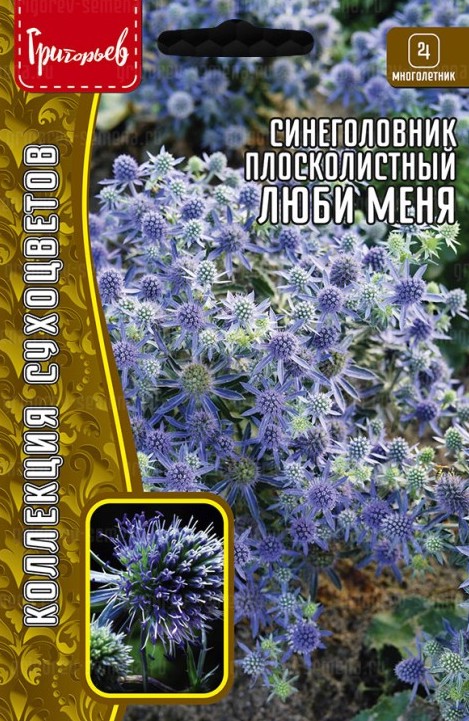 Семена Синеголовник Люби Меня плосколистный, 0,07 г - фото