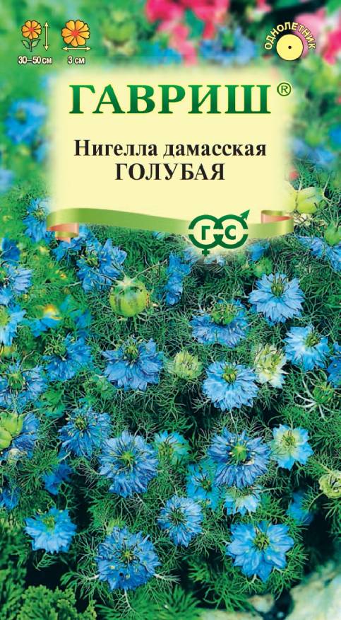 Семена Нигелла дамасская голубая, 0,3 г - фото