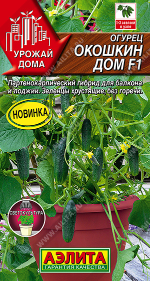 Семена Огурец Окошкин дом F1, 5 шт - фото