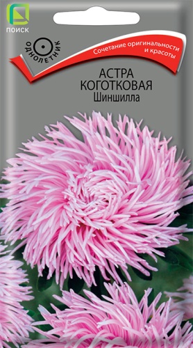 Семена Астра коготковая Шиншилла, 0,3 г - фото