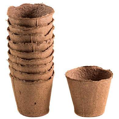 Торфяные горшочки 110х100 мм, 1 шт - фото