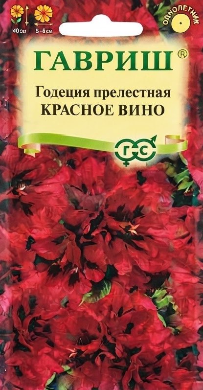 Семена Годеция прелестная Красное вино, 0,05 г - фото