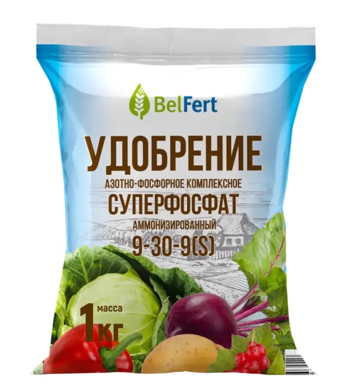 Суперфосфат аммонизированный (марка 9-30-9), 1 кг - фото
