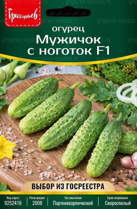 Семена Огурец Мужичок с Ноготок F1, 15 шт - фото