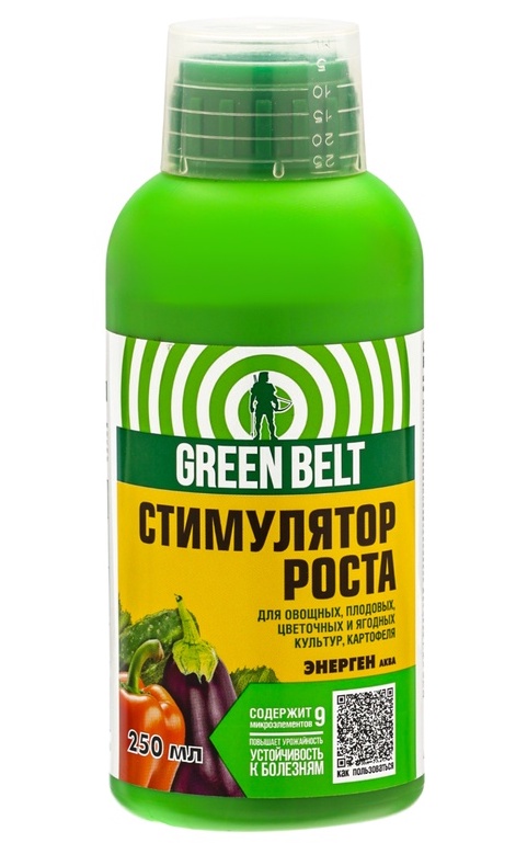 Энерген Аква стимулятор роста для повышения урожайности  GREEN BELT, 250 мл - фото