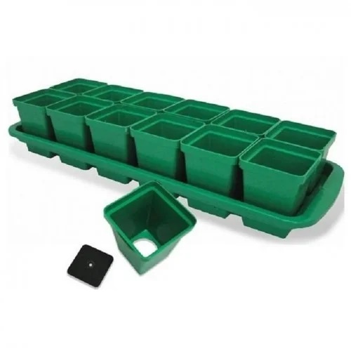 Набор для рассады Урожай-12 макси (12 стаканчиков по 300 мл с поддоном) - фото