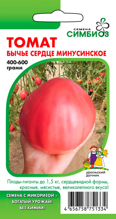 Семена Томат Бычье Сердце Минусинское (симбиоз), 20 шт - фото