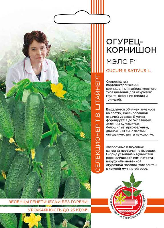 Семена Огурец-корнишон Мэлс F1, 5 шт - фото