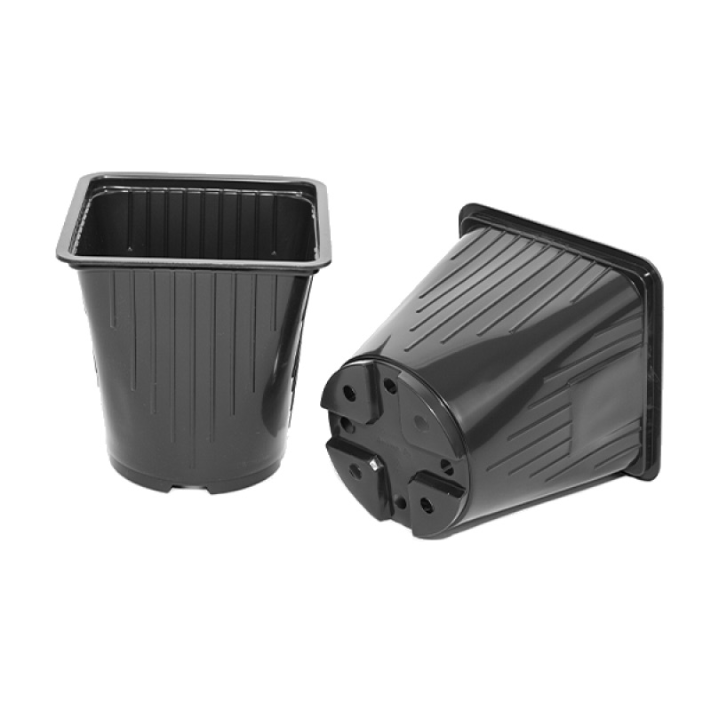 Горшок 14х14х14см, объем 2л, формованный - фото