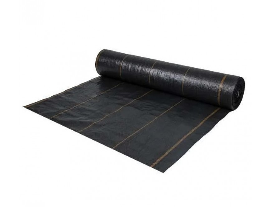 Агроткань против сорняков, цвет черный, 100 гр/м², размер 1,2 х 100 м - фото