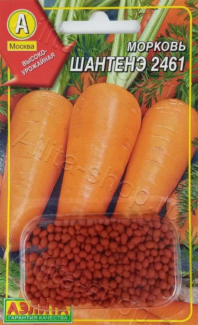 Семена Морковь Шантенэ 2461 драже, 300 шт - фото