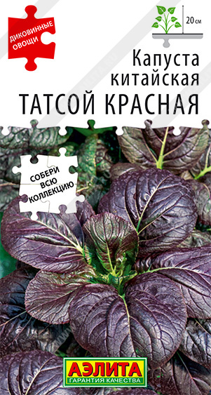Семена Капуста китайская Татсой красная, 0,1 г - фото