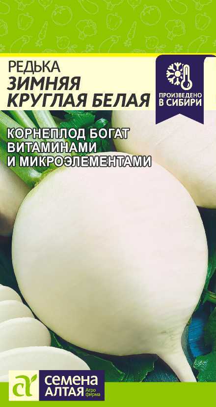 Семена Редька Белая Зимняя Круглая, 1 г - фото