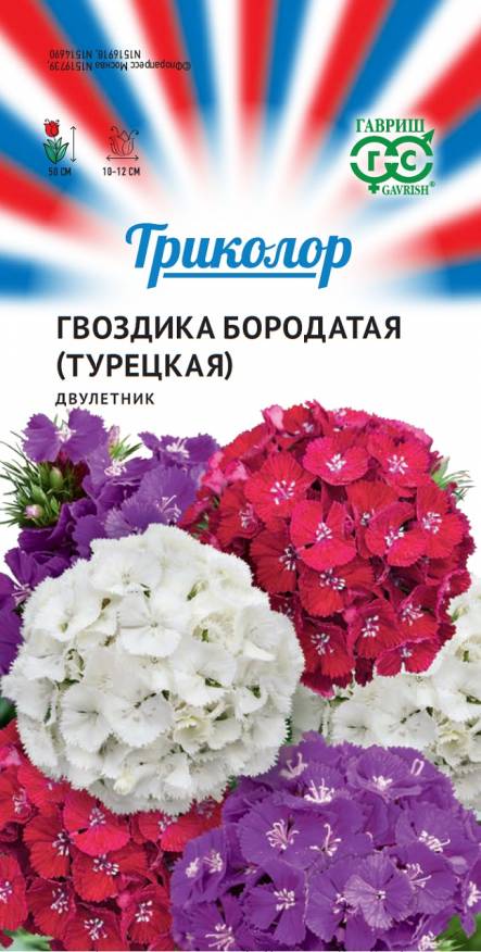Семена Гвоздика бородатая (турецкая) смесь, 0,4 г - фото