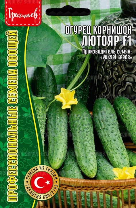 Семена Огурец Лютояр F1, 5 шт - фото