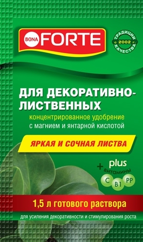 Удобрение для декоративно-лиственных серия красота саше, 10 мл - фото