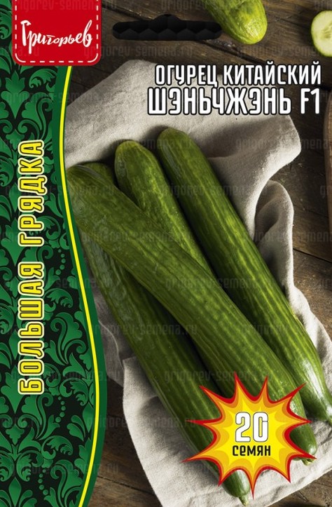 Семена Огурец Китайский Шэньчжэнь F1, 20 шт - фото