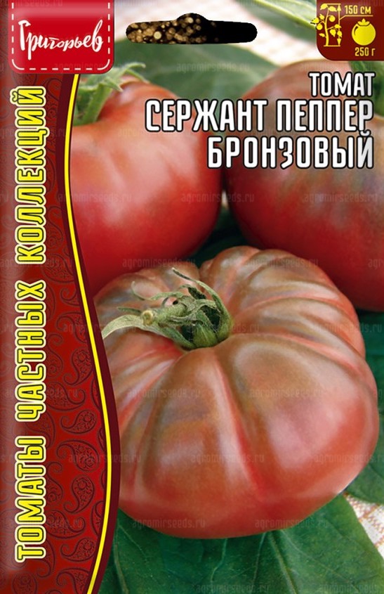 Семена Томат Сержант Пеппер Бронзовый, 5 шт - фото