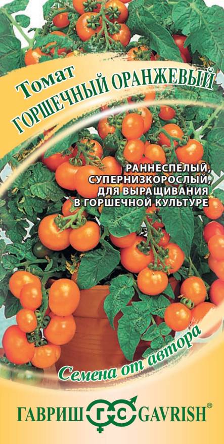 Семена Томат Горшечный оранжевый, 0,05 г - фото