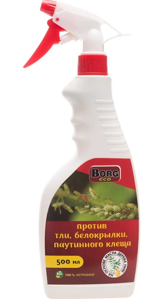 Cпрей против тли, белокрылки, паутинного клеща Borg Eco, 500 мл - фото