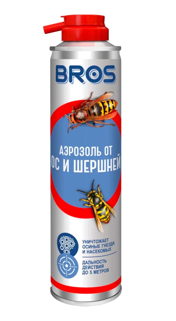 Аэрозоль от ос и шершней, 300 мл BROS - фото